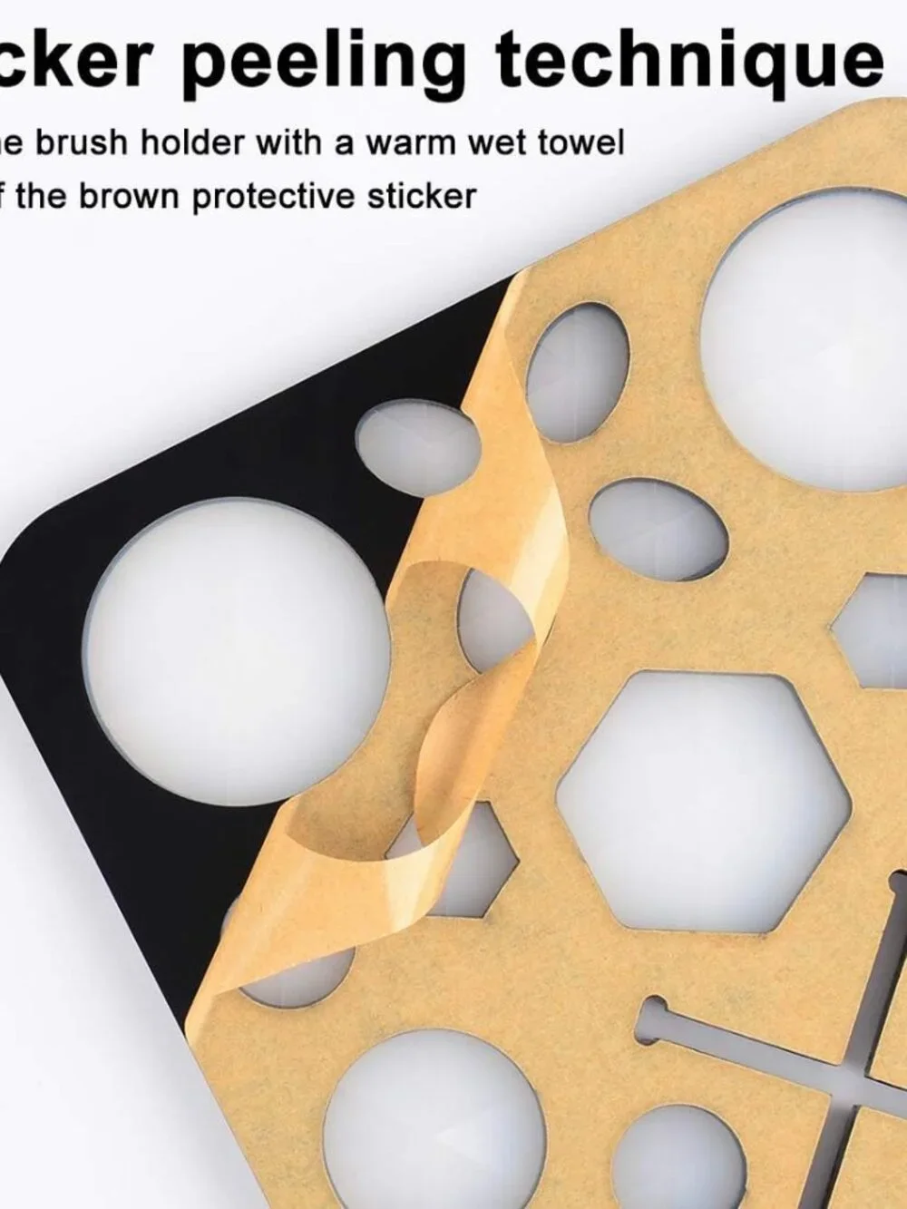 Makeup Brush Drying Rack with Mat – Detachable Acrylic Air Tree Tower Holder